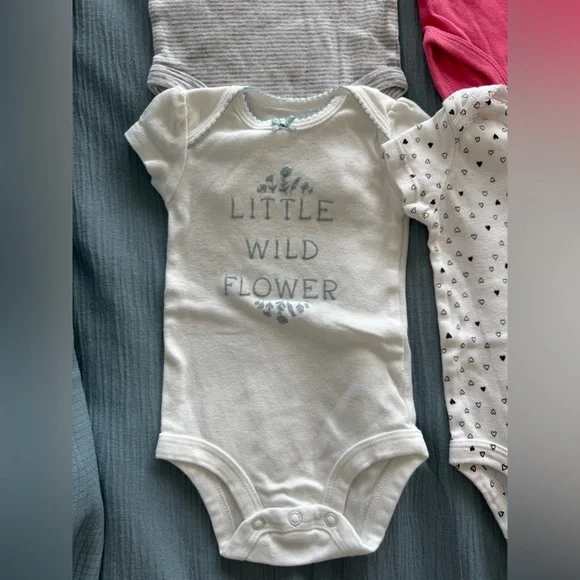 🛎️ Clearance Carter’s Baby Bodysuit 6 Pieces Size 3 Months - Picture 5 of 10